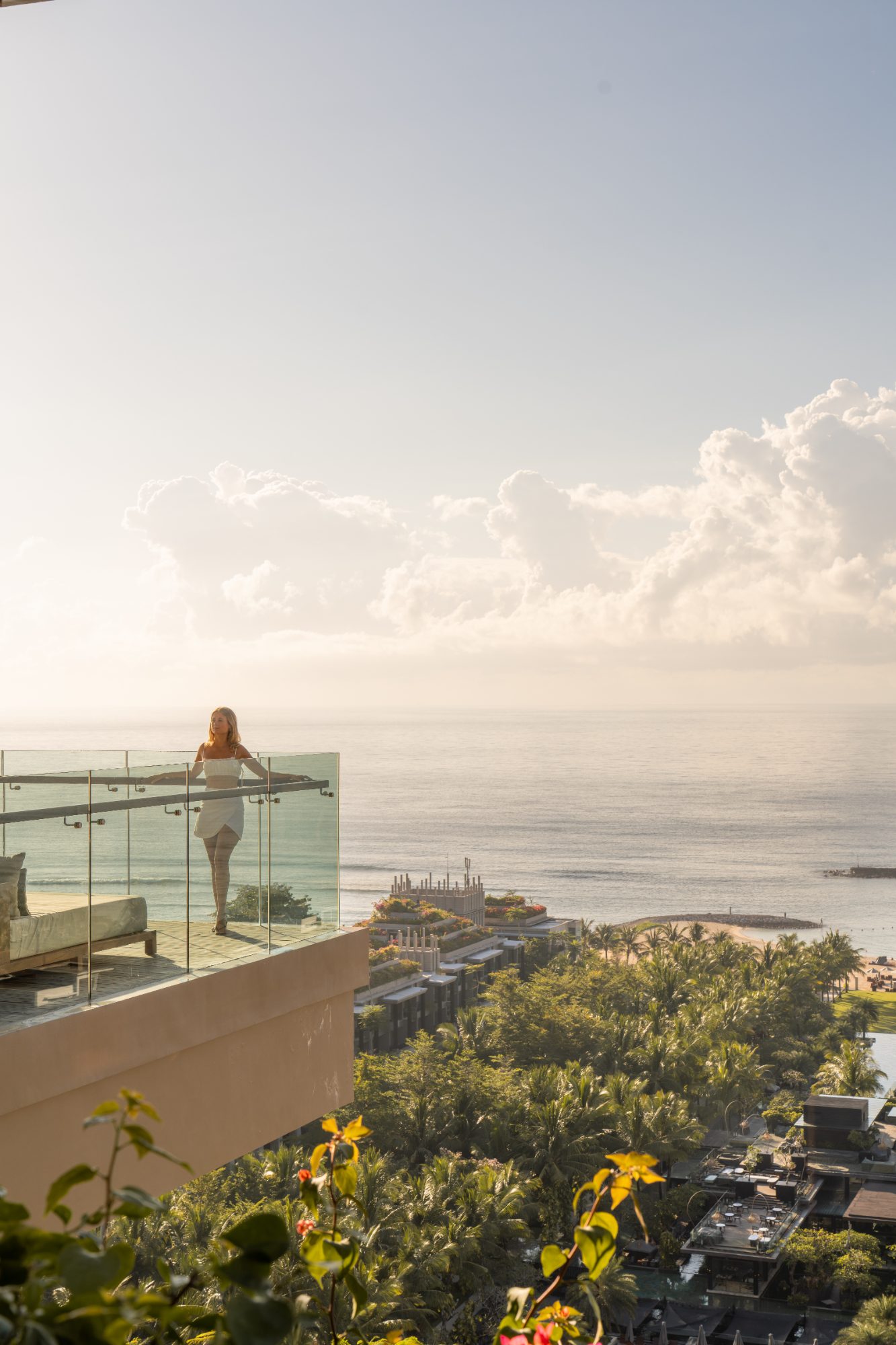 Nathalie looking out over the ocean